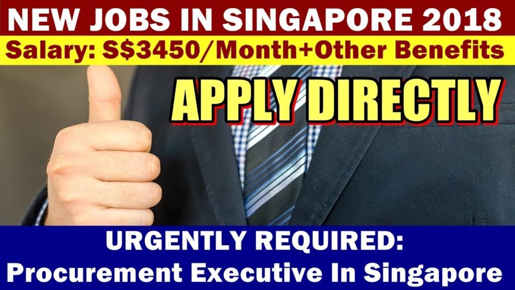 Jobs In Singapore Procurement Executive GeBIZ SAP Salary S 3450 Per Month Other 